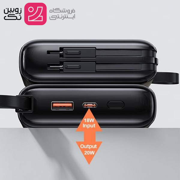 پاور بانک 10000 خروجی PD 20w برند USAMS مدل US-CD186