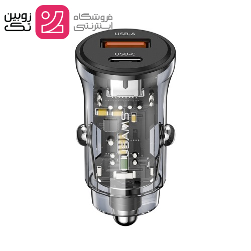 شارژر خودرو 30w برند usams مدل cc 164