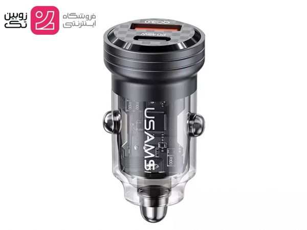 شارژر خودرو 45w PD برند usams مدل cc 175